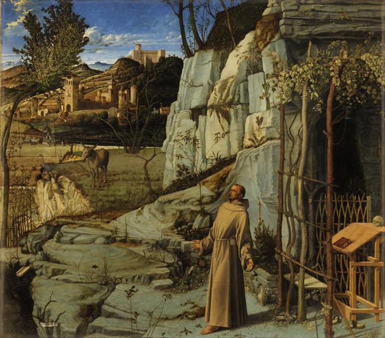 St Francis in the Wilderness (mk08), Giovanni Bellini